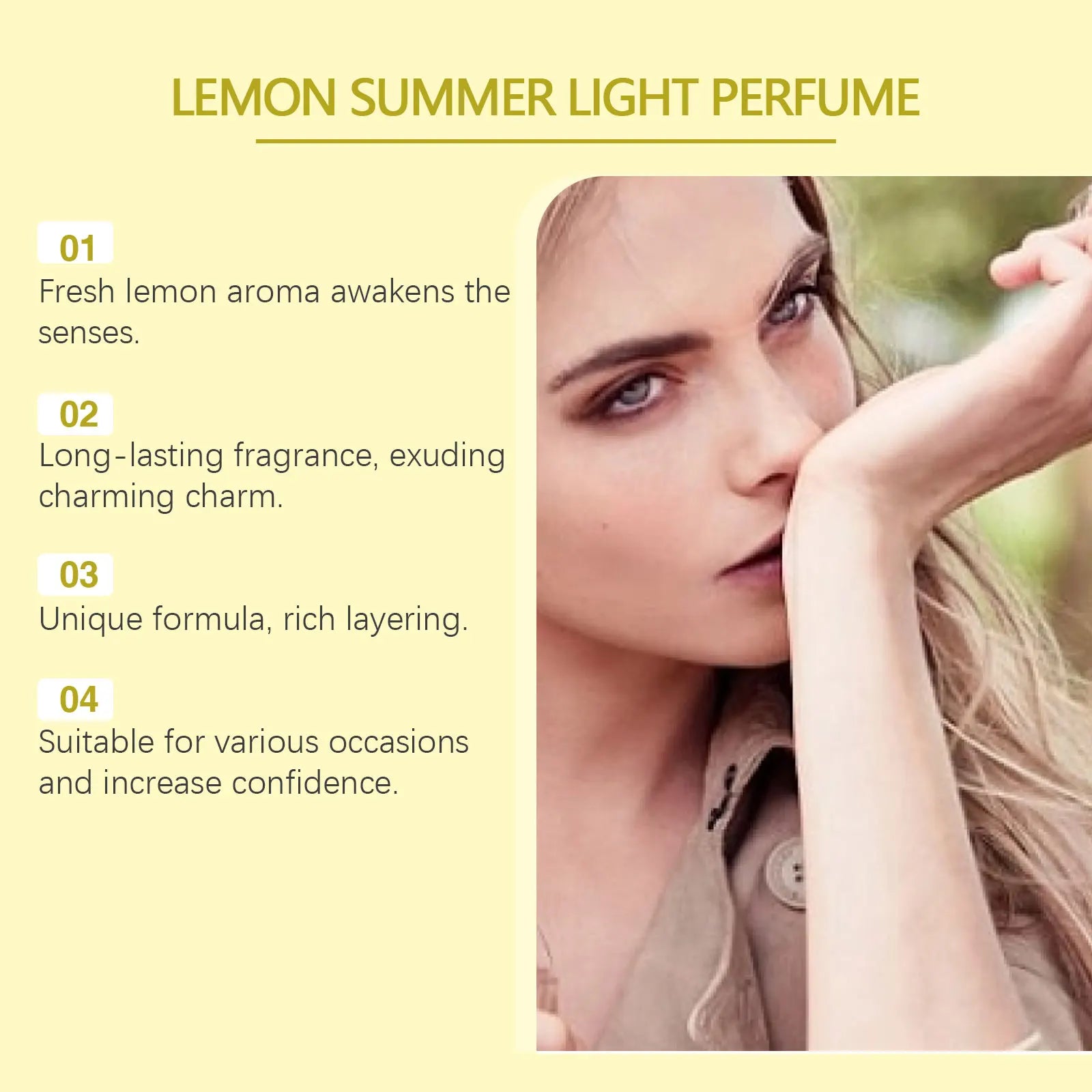 Roxelis 30ml Lemon Pheromone Perfume Fresh Summer Long Lasting Scent Elegant Glamour