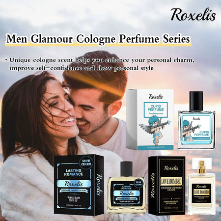 Roxelis 30/50ml Lasting Pheromone Perfume Men Cologne Series Fragrance Business Gentleman