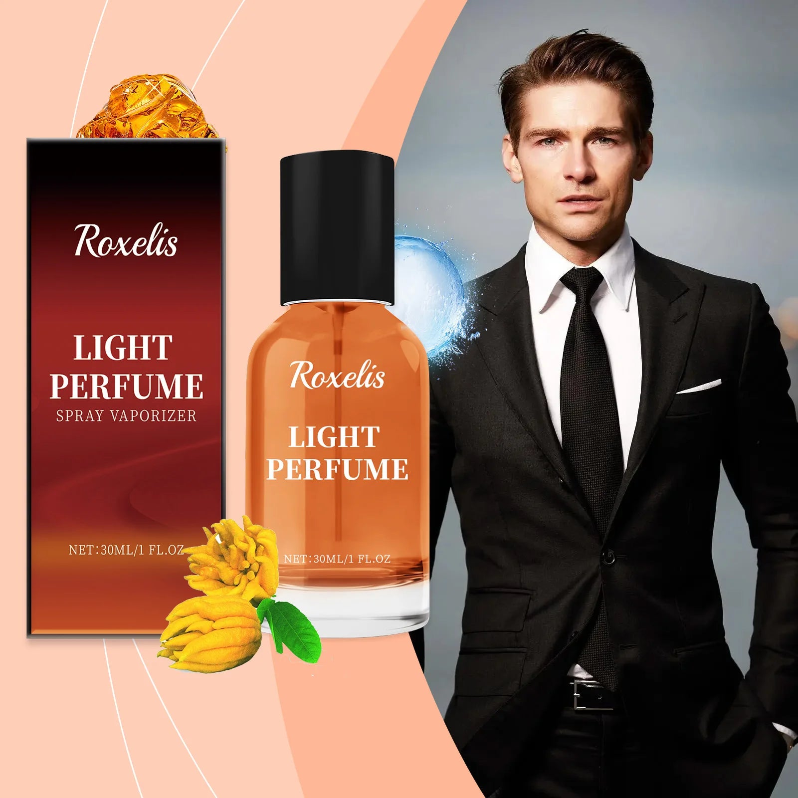 Roxelis 30ml Flirting Cologne Perfume Show Charm Dating Attraction Elegant Release Fresh Body