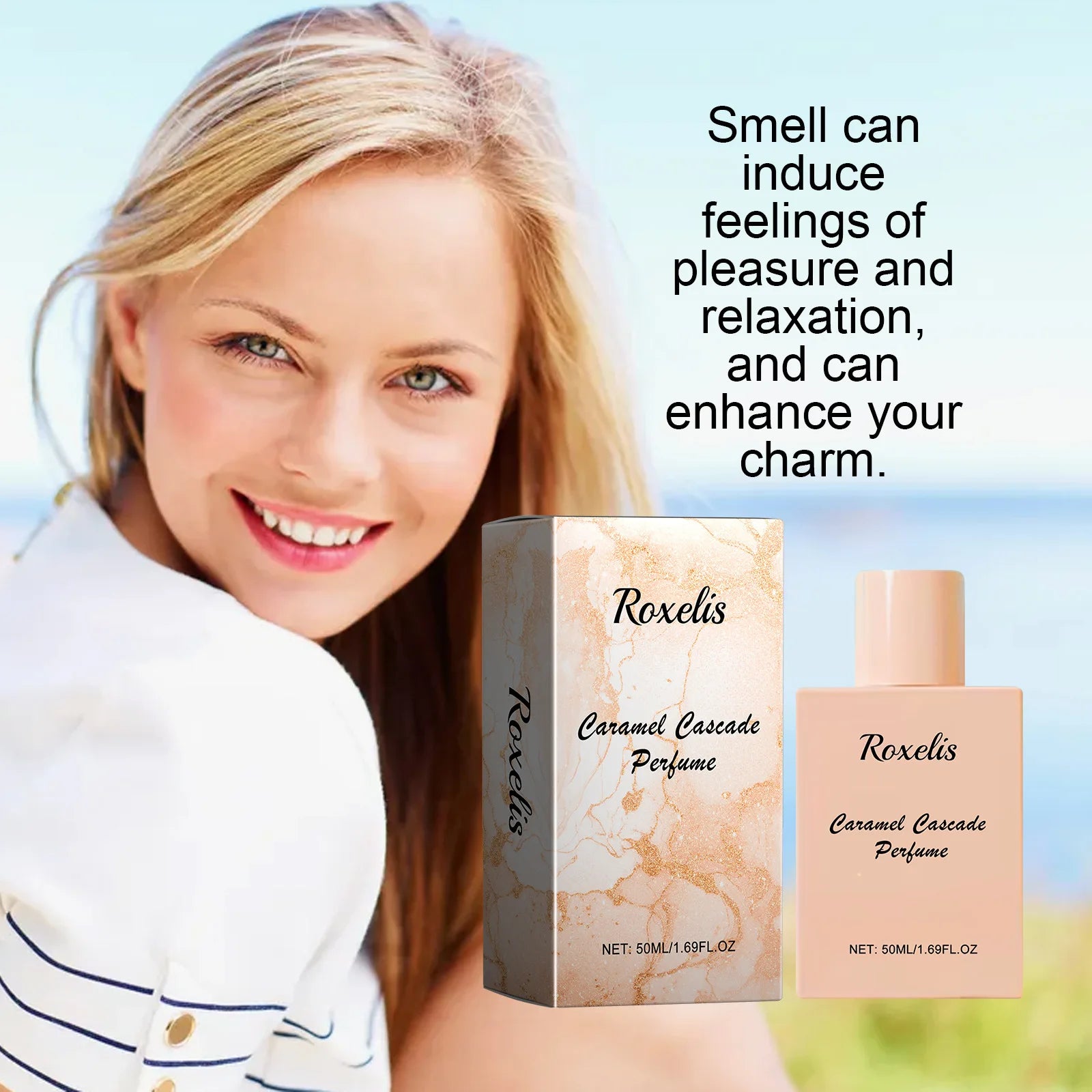 Roxelis 50ml Charm Pheromone Perfume Women Long Lasting Fragrance Elegant Lady Floral Scent