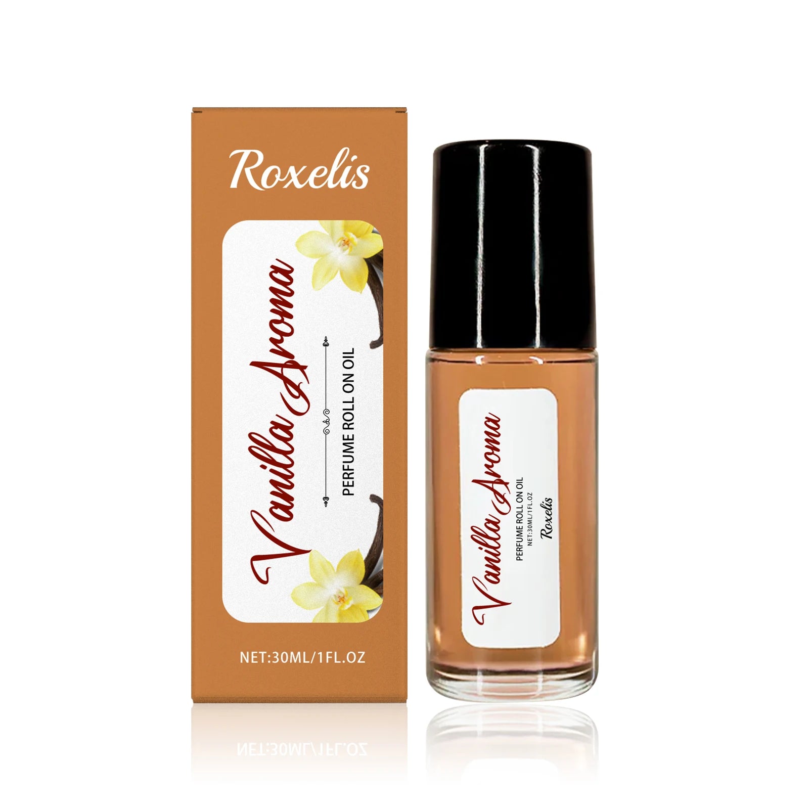 Roxelis 30ml Vanilla Pheromone Perfume Roller Ball Long Lasting Elegant Fragrance Romantic Dating