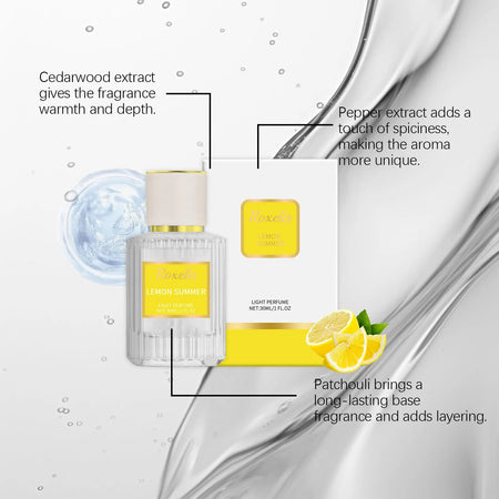 Roxelis 30ml Lemon Pheromone Perfume Fresh Summer Long Lasting Scent Elegant Glamour
