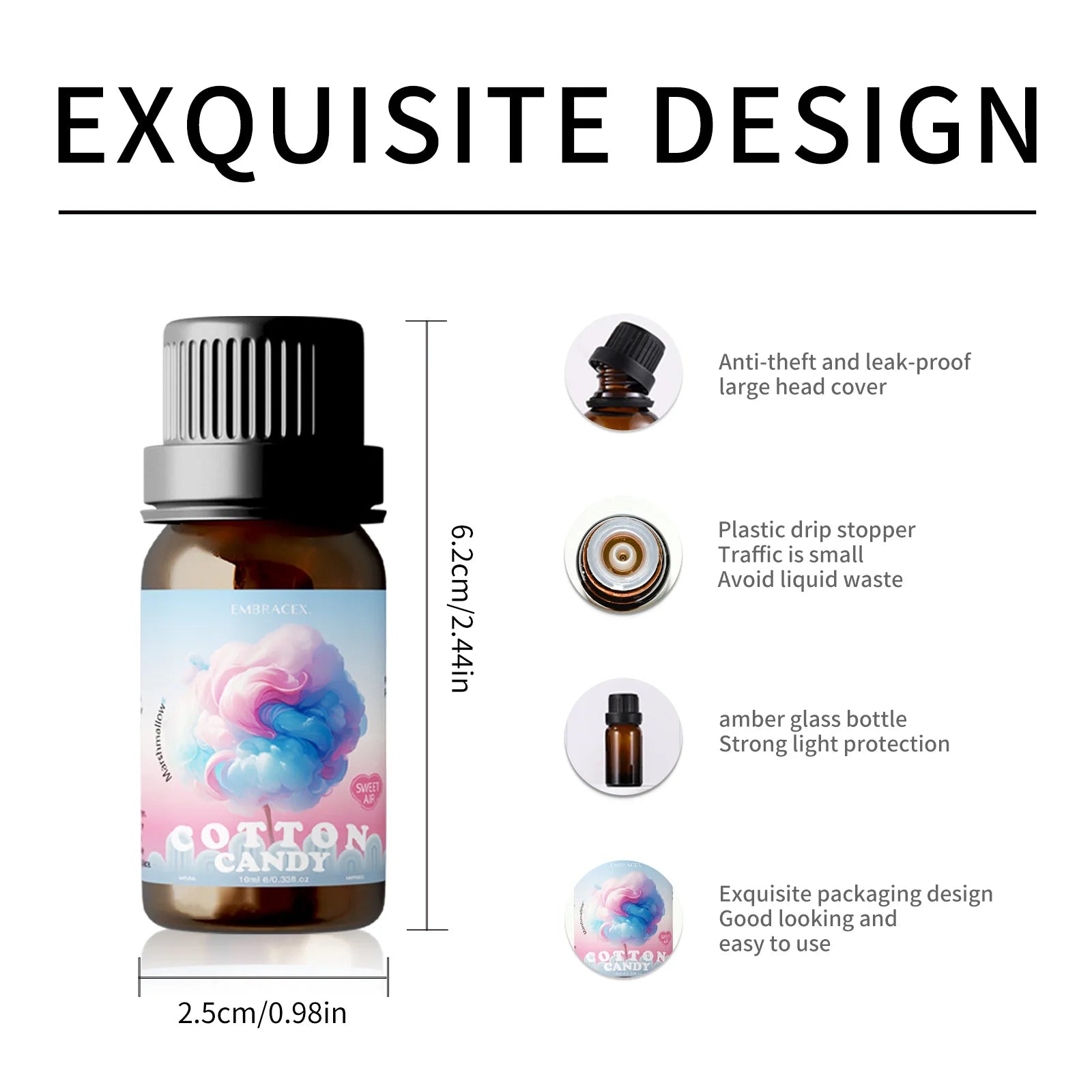 10ml Marshmallow/Cotton Candy Fragrance Oils Perfume Oils Essential Oils Sweet Long Lasting