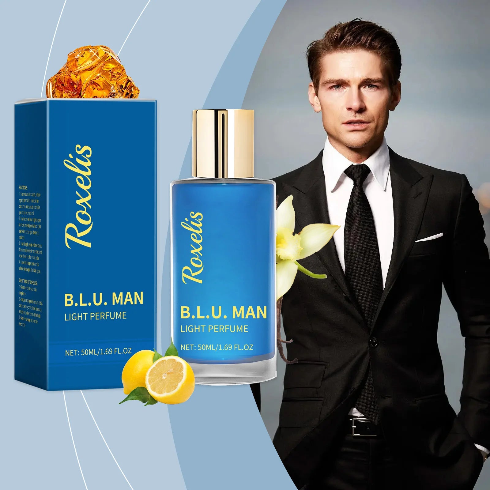 Roxelis 50ml Patchouli Light Perfume Charming Scent Gentlemen Pheromone Daily Dating