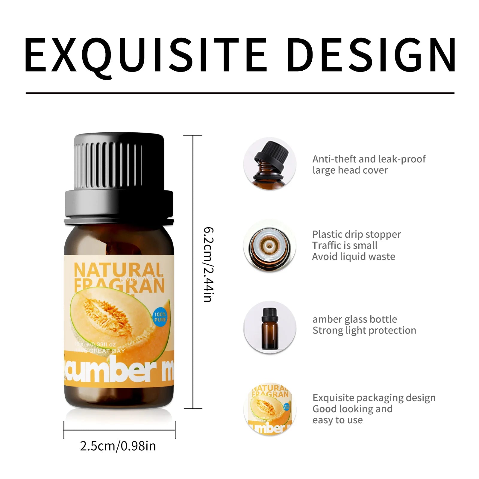 10ml Cucumber melon Essential Oils Cucumber women's Perfume perfume Funny Gifts perfume