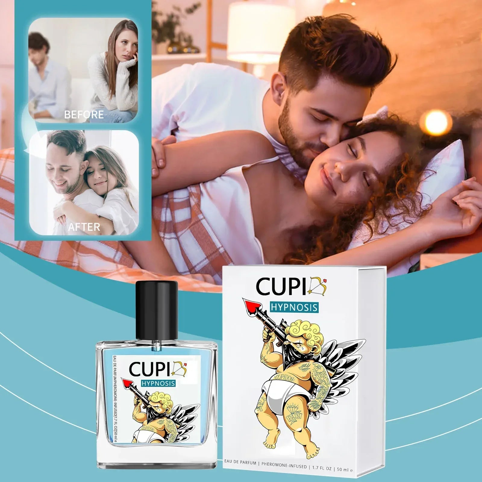 Cupid Hypnosis Perfume Original EDP Long Lasting Hypnosis Pheromone Fragrance Perfume